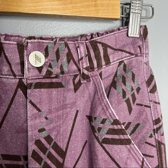 THE ATTICO Purple Mason Printed Cargo Pants - Picture 4 of 12